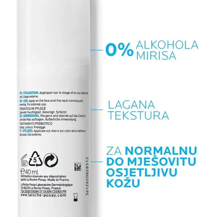 La Roche-Posay Toleriane Sensitive Fluide
smirujuća hidratantna njega 40 ml