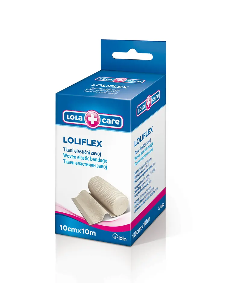 Lola Care Loliflex tkani elastični zavoj 10cm x 10m 1 kom