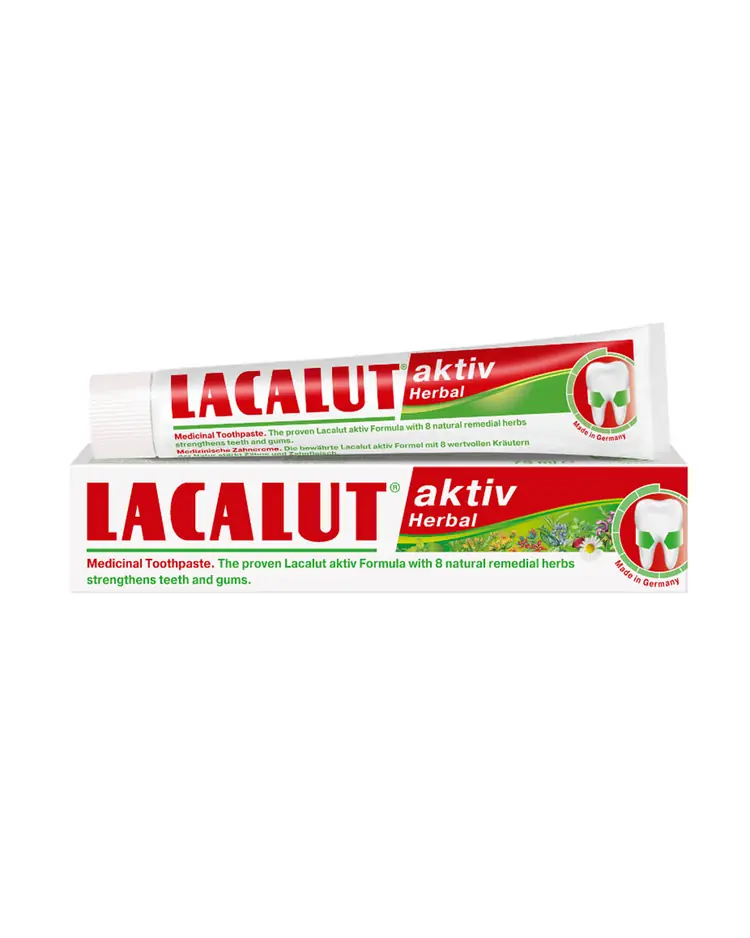 Lacalut Aktiv Herbal zubna pasta 75 ml tuba