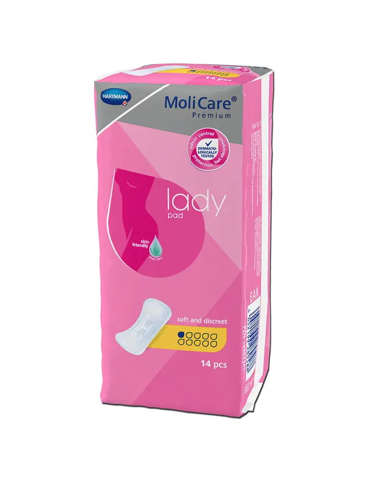 Anatomski ulošci MoliCare Lady Pad, veličina 1 kapljica 14 uložaka