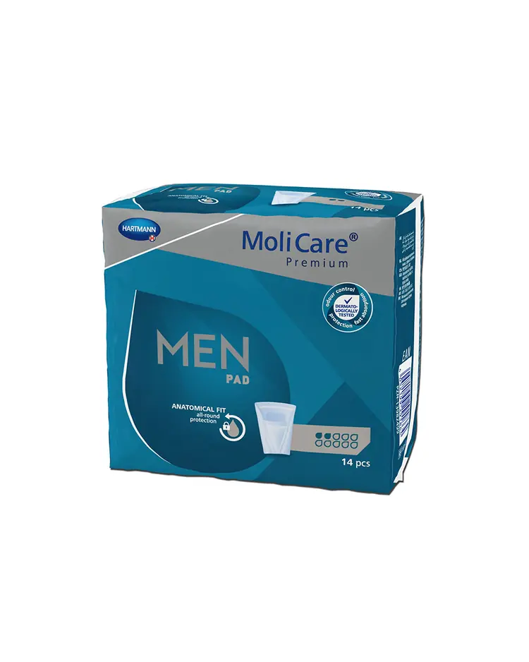 Anatomski ulošci MoliCare Men Pad, veličina 2 kapljice 14 uložaka