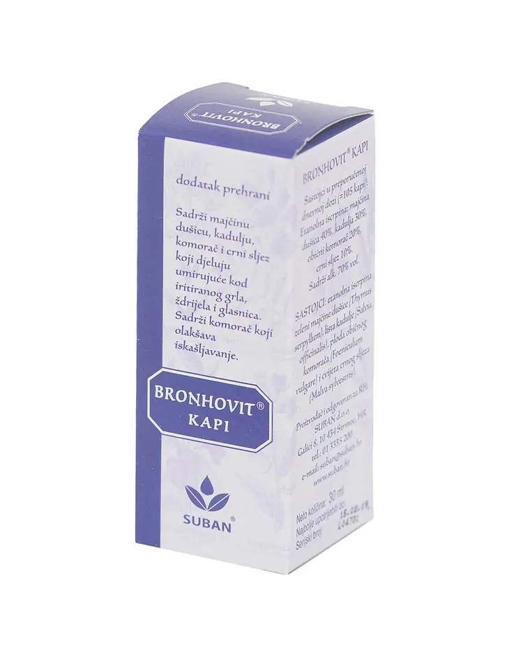 Suban Bronhovit kapi 30 ml