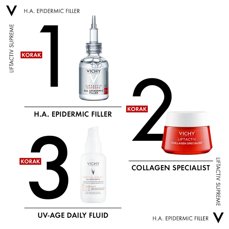 Vichy Liftactiv Supreme H.A. Epidermic filler serum za punoću kože, 30 ml