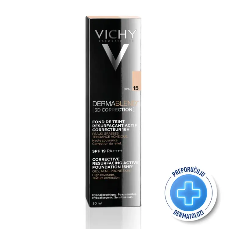 Vichy Dermablend 3D korektivni tekući puder SPF 19 nijansa 15, 30 ml