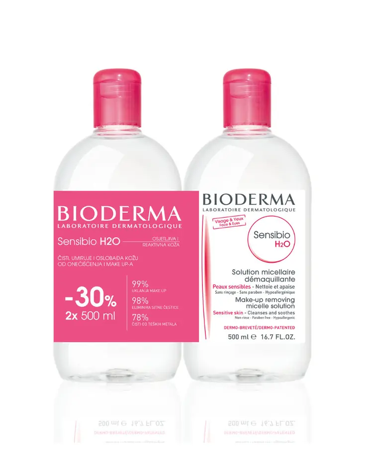Bioderma Sensibio H2O micelarna otopina, 500 ml -30% na drugi proizvod