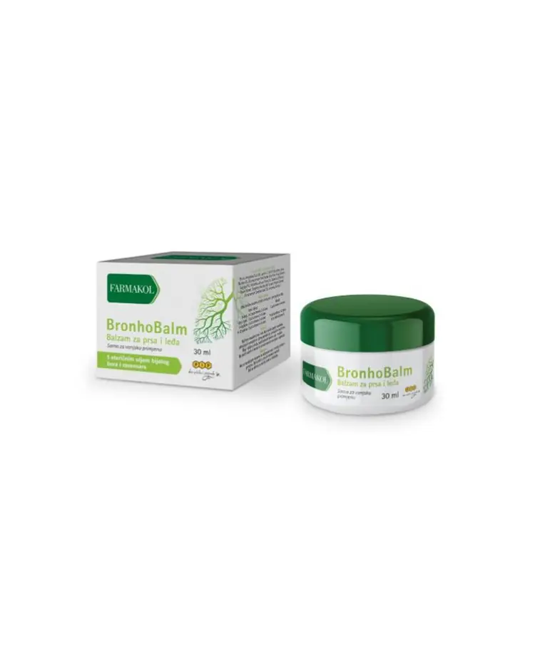 Pip Farmakol BronhoBalm, balzam za prsa i leđa, 30 ml
