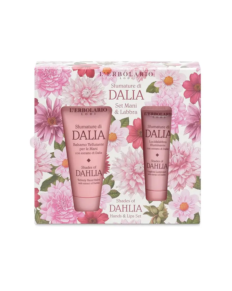 L'Erbolario Sfumature di dalia (dalia), set za ruke i usne 30+10 ml