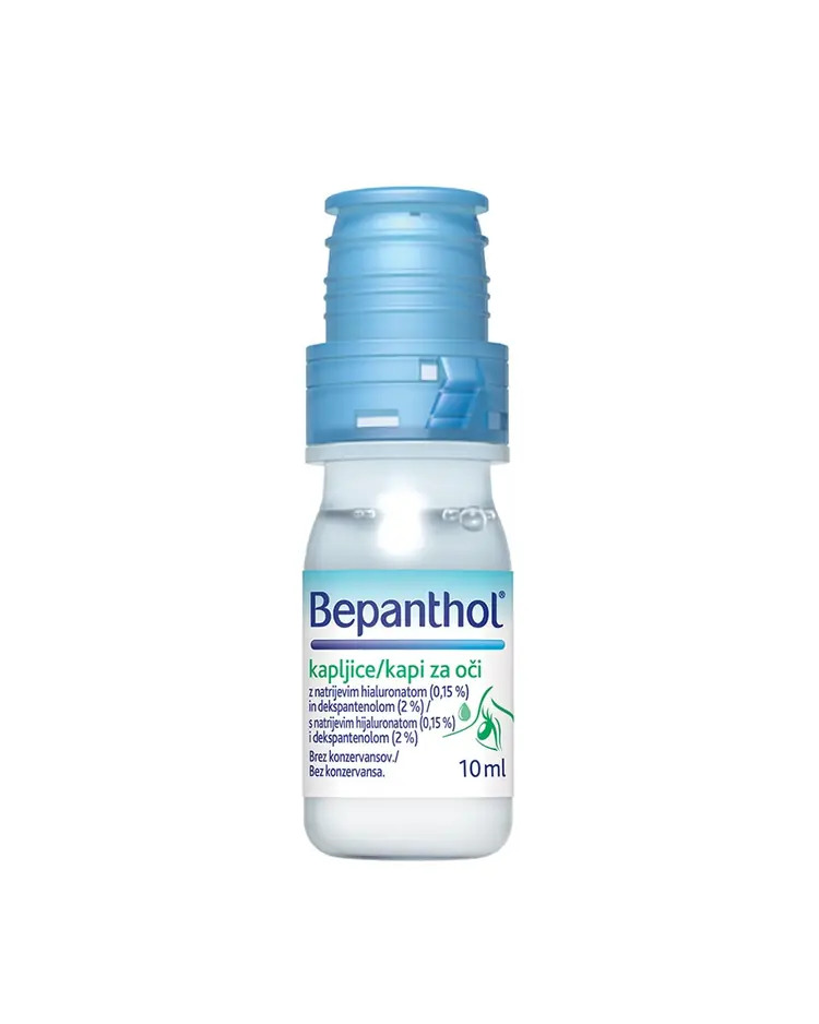 bepanthol kapi za vlažnost, njegu i smirivanje suhih očiju,  10 ml vanjsko pakiranje