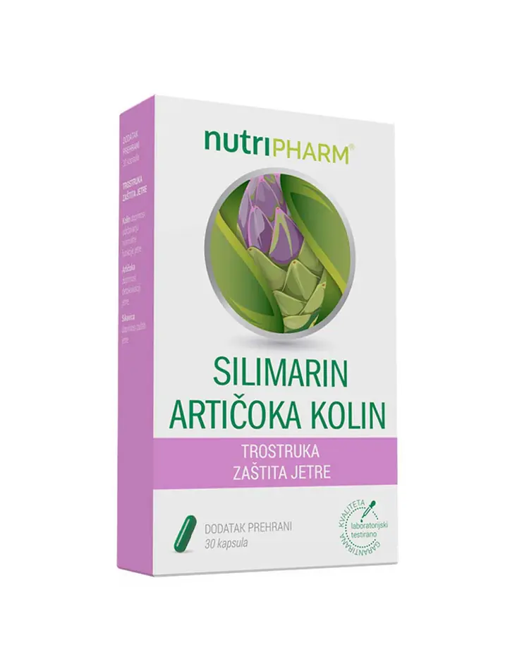 Nutripharm® Silimarin Artičoka Kolin 30 kapsula