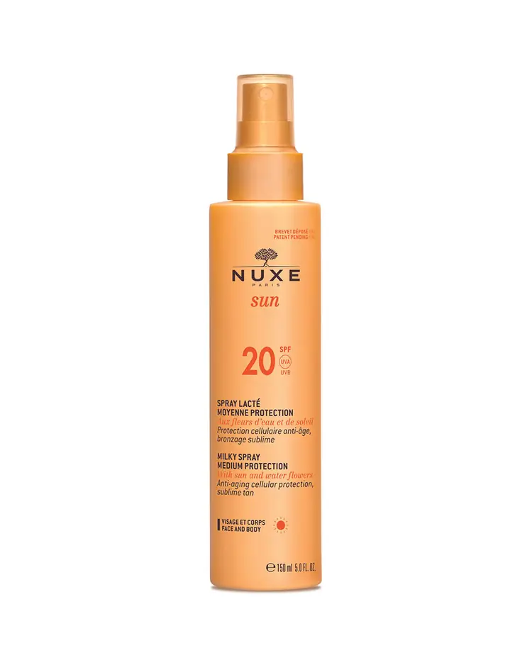 Nuxe mliječni sprej za sunčanje za lice i tijelo, SPF 20 150 ml