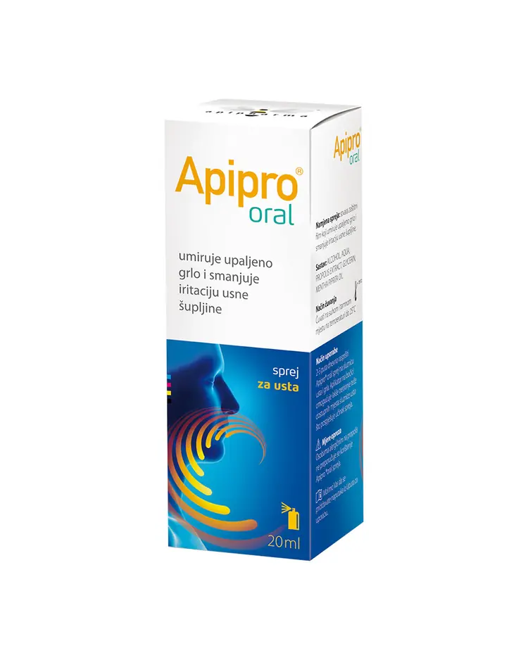 Apipharma Apipro® oral sprej za usta, 20 ml