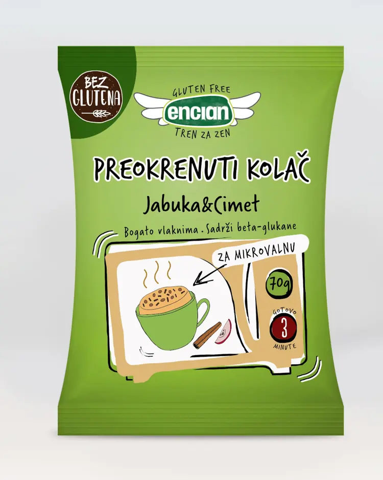 Preokrenuti kolač Jabuka i cimet 70 g