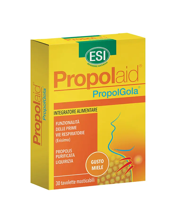 Esi Propolaid® PropolGola® tablete za žvakanje s okusom meda