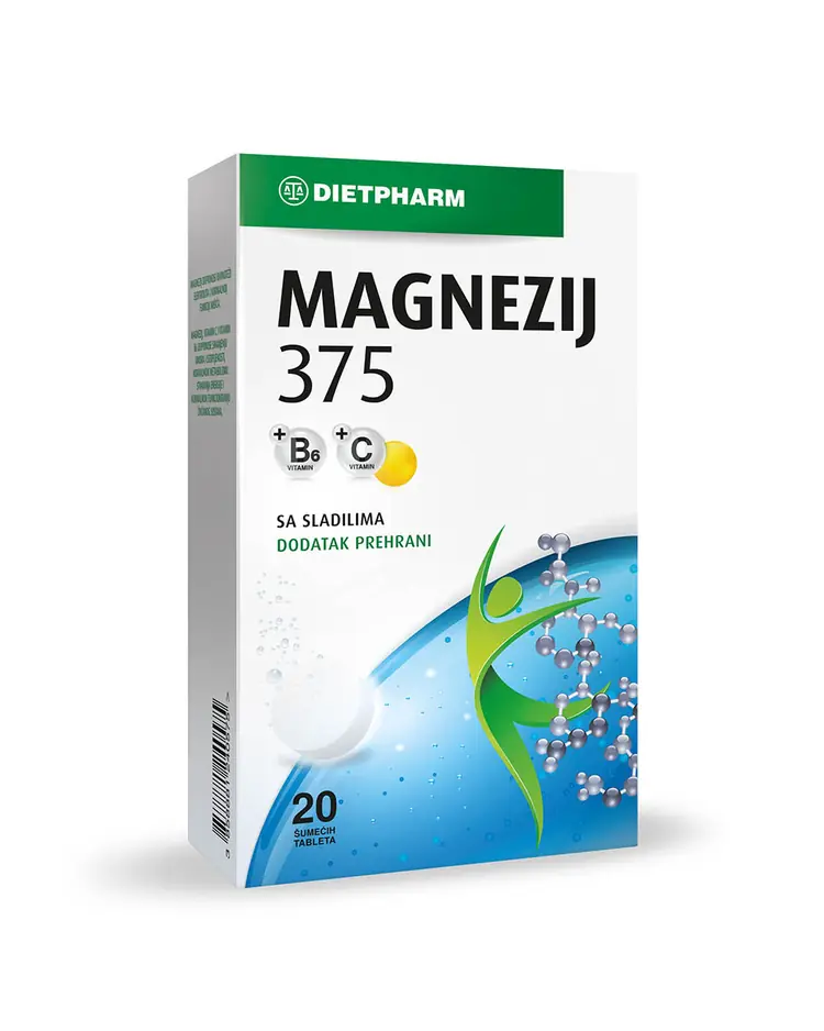 Dietpharm Magnezij 375 20 šumećih tableta