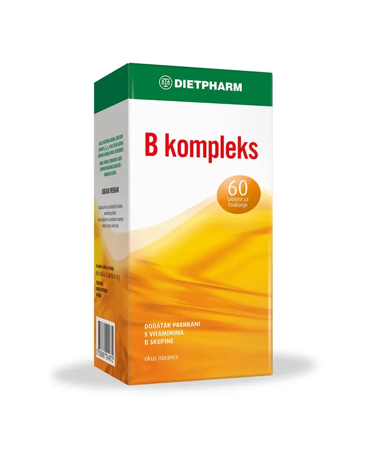 Dietpharm B kompleks tablete za žvakanje 60 tableta za žvakanje