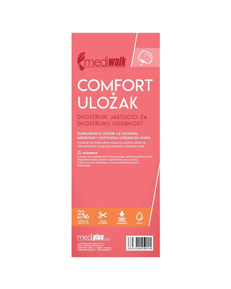 Mediwalk ulošci Comfort, par