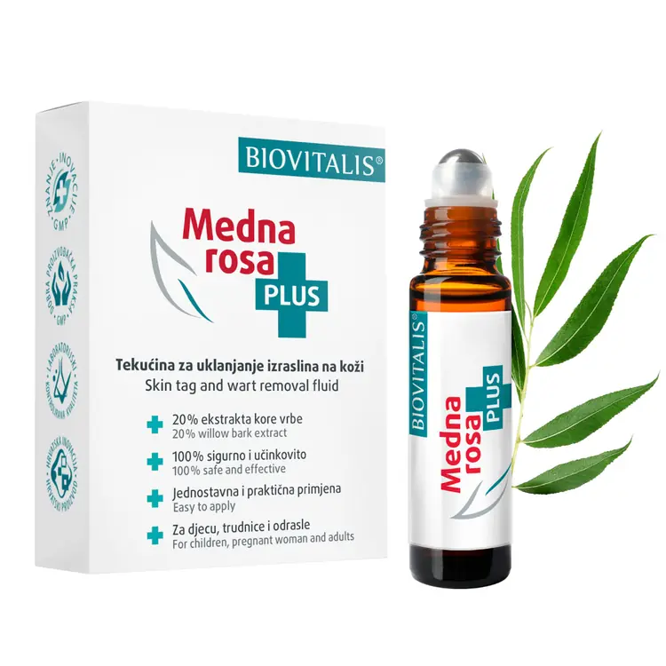 Biovitalis Medna rosa PLUS tekućina za uklanjanje izraslina na koži
