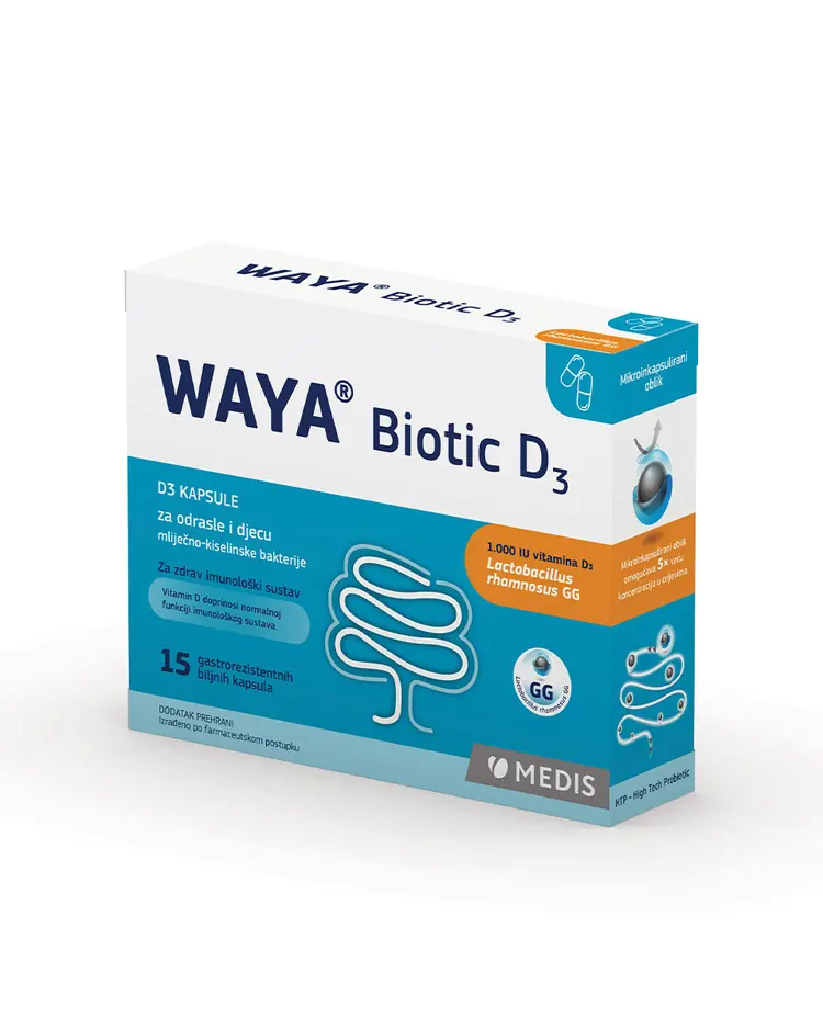WAYA® Biotic D3 kapsule  za zdrav imunitet