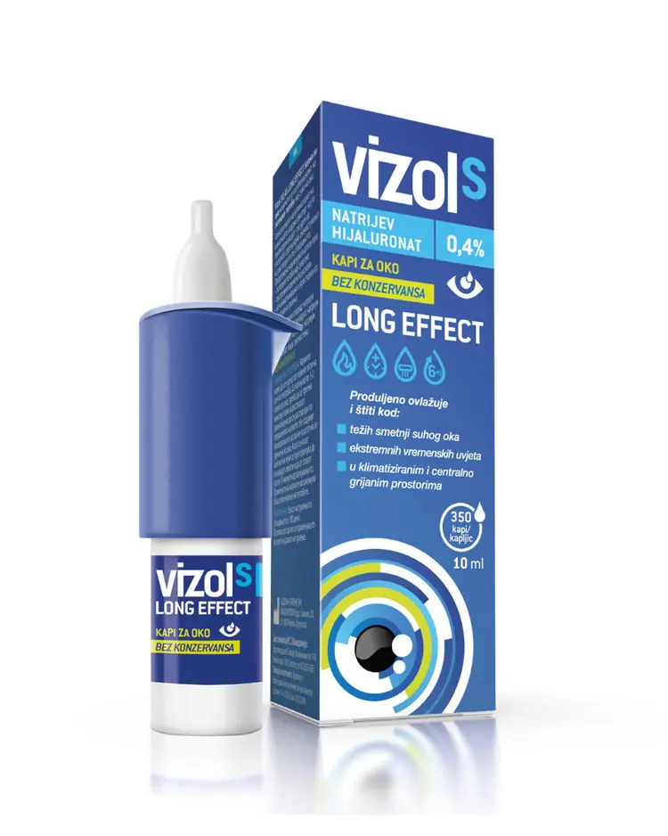 Vizol S 0,4% umjetne suze u kapima za jače smetnje suhoće, 10 ml