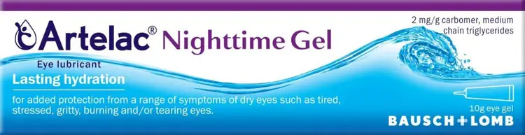 Artelac Nighttime Gel, gel za zaštitu očiju od simptoma suhih očiju,10 g