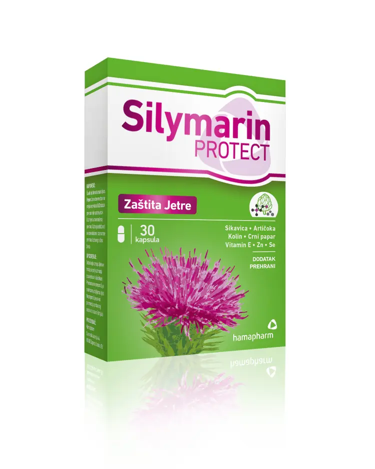 Silymarin PROTECT, dodatak prehrani za zaštitu jetre, 30 kapsula