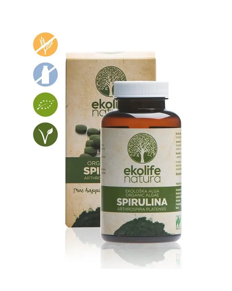 Ekolife natura ekološka alga Spirulina, 240 tableta