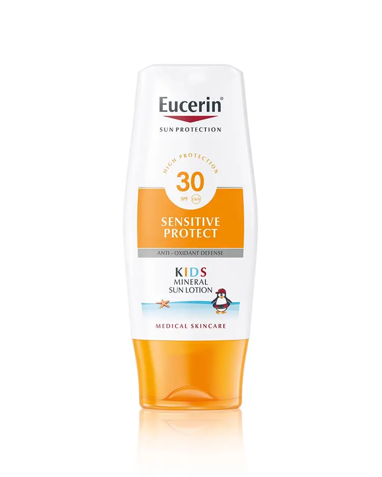 Eucerin Sensitive Protect Kids Mineral losion za zaštitu dječje kože od sunca SPF 30 150 ml