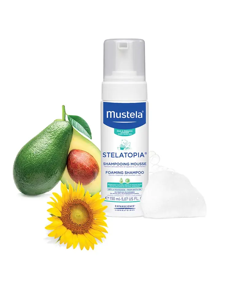 Mustela  stelatopia pjenušavi šampon   150 ml