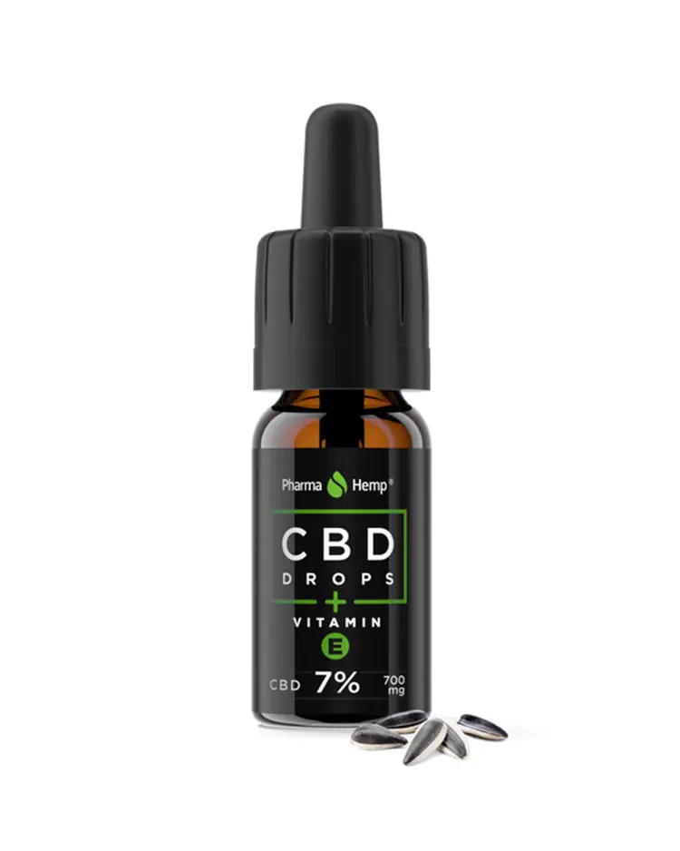 PharmaHemp CBD kapi 7% (+ vitamin E)    10 ml / 0.338 fl.oz. ℮