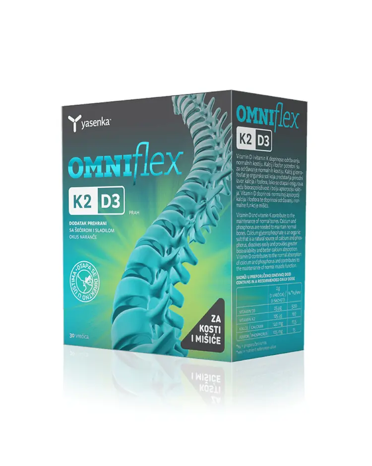 Yasenka Omniflex K2D3 prah 30 vrećica x 2 g