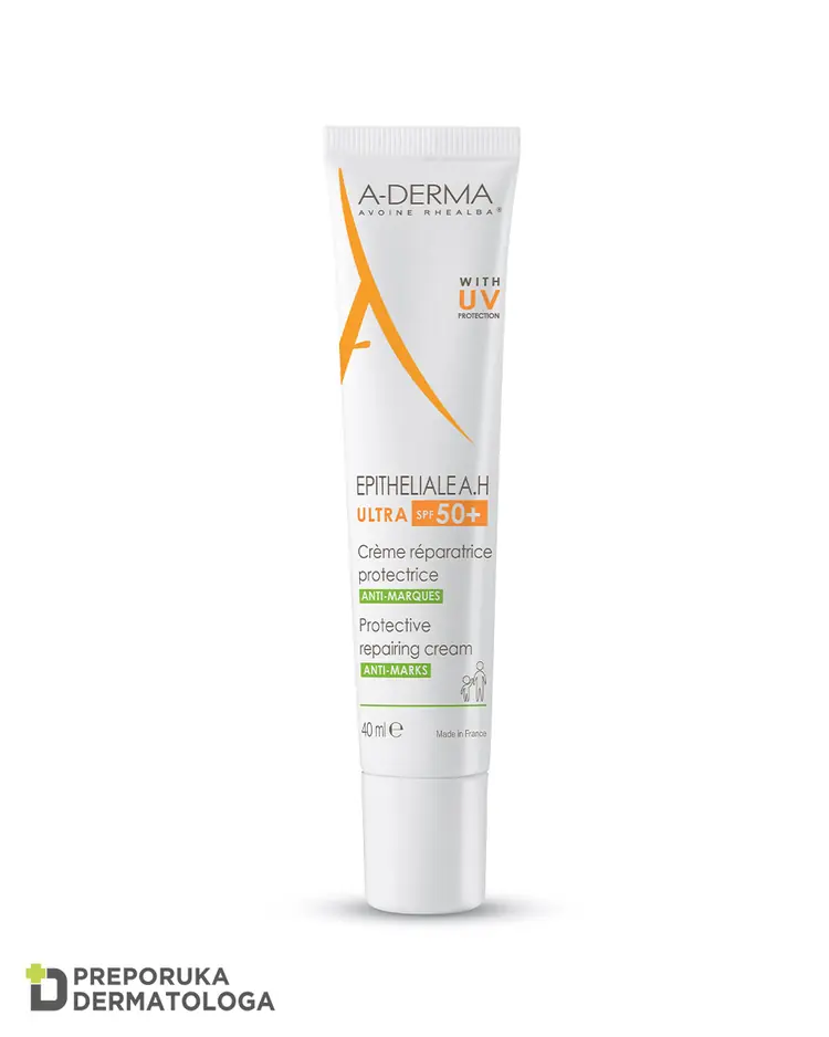 A-Derma Epitheliale A.H Ultra zaštitna obnavljajuća krema SPF 50+