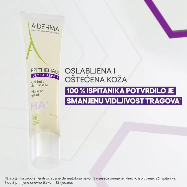 A-Derma Epitheliale ULTRA REPAIR MASSAGE gel-ulje za masažu, 40 ml