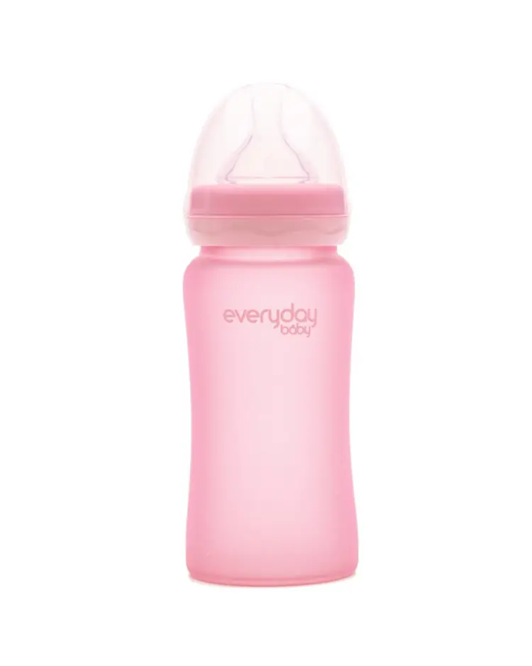 Everyday baby staklena bočica 240ml Healthy+, roza 1 komad