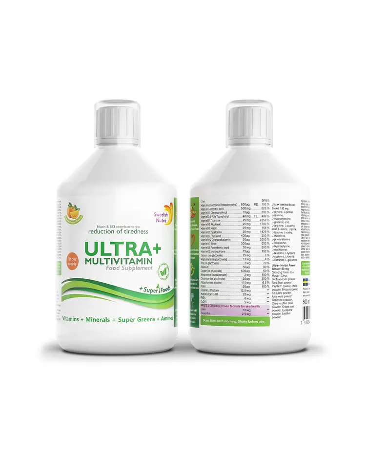 Swedish Nutra Ultra +Multivitamin tekući dodatak prehrani, 500 ml