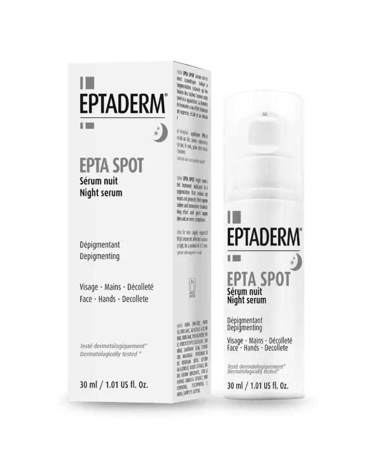 EPTA SPOT noćni serum za lice, ruke i dekolte, 30 ml
