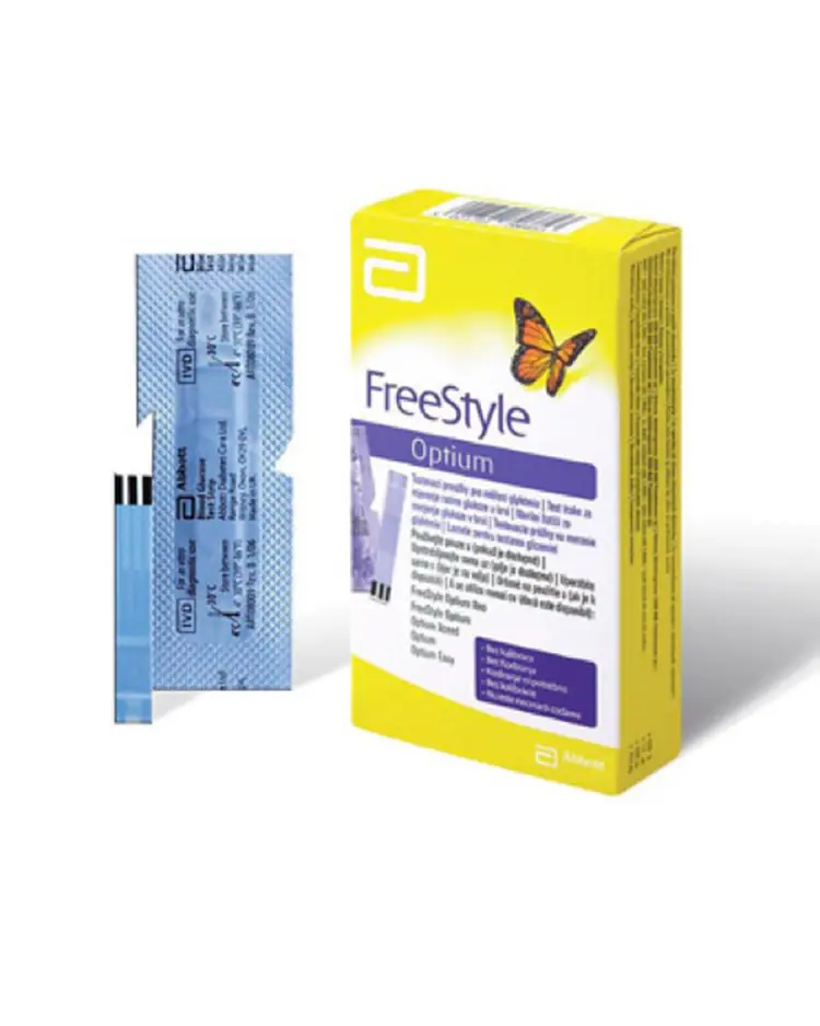 FreeStyle Optium test trake za mjerenje šećera u krvi, a 50