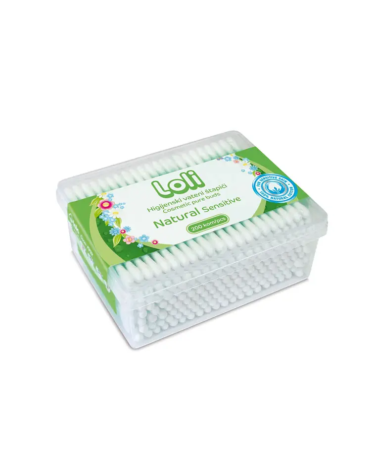 Loli Higijenski vateni štapići Sensitive, 200 komada 200 kom