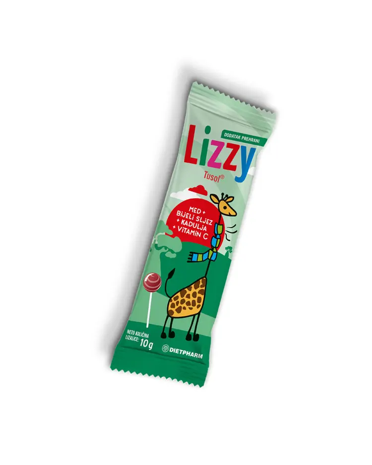 Dietpharm Lizzy tusol lizalica, 1 lizalica