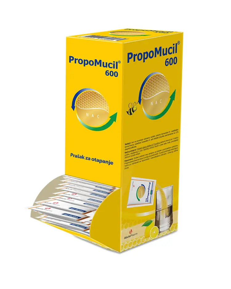 PropoMucil prašak 600 mg, 50 vrećica
