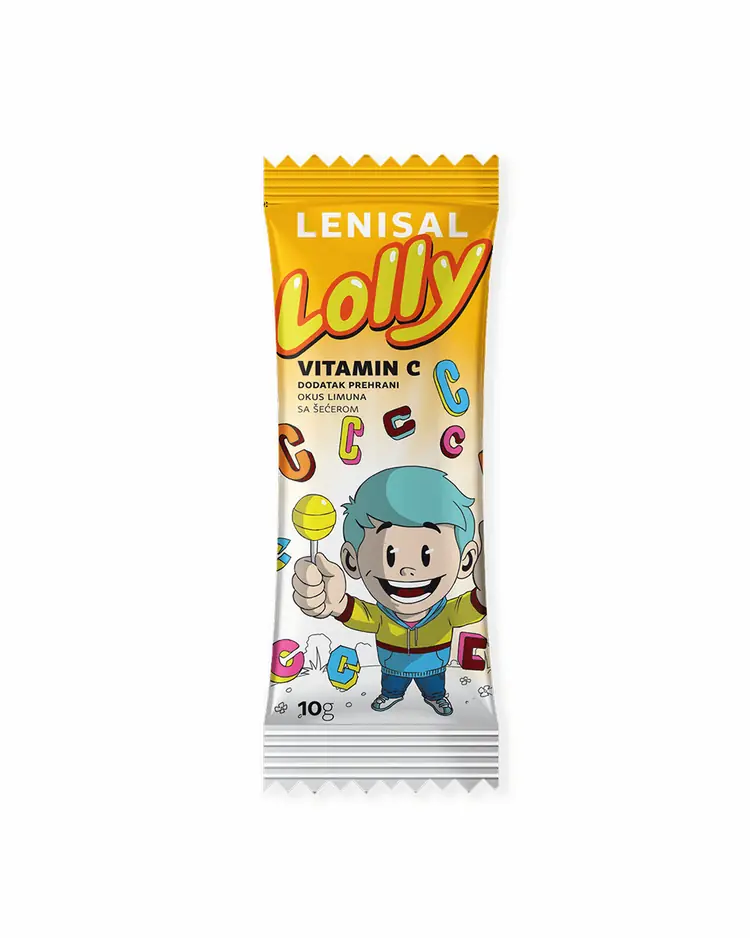 Yasenka Lenisal Lolly 1 lizalica sa vitaminom C, okus limuna