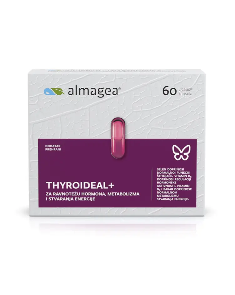 Almagea Thyroideal + za ravnotežu hormona, metabolizma i stvaranja energije, 60 kapsula