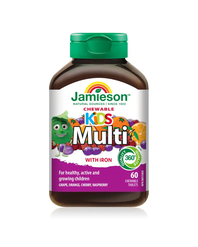 Jamieson Multivitamini i minerali za djecu tablete za žvakanje 60 tableta za žvakanje