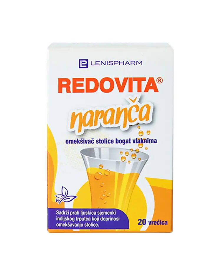 REDOVITA, psilijum prah za omekšavanje stolice, aroma naranče