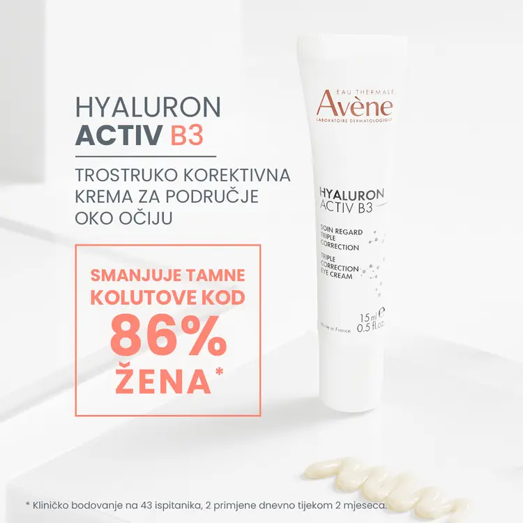 Eau Thermale Avène Hyaluron Activ B3 Trostruko korektivna krema za područje oko očiju 15 ml tuba