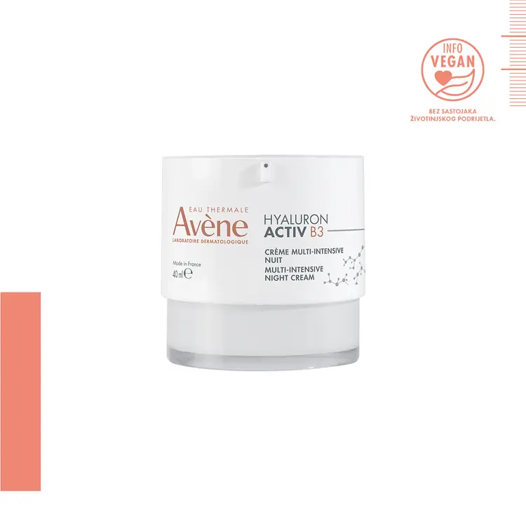 Eau Thermale Avène Hyaluron Activ B3 Multi intenzivna noćna krema 40 ml bočica s pumpicom