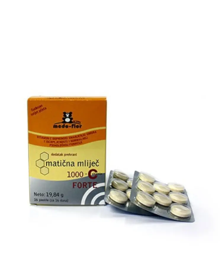 Matična mliječ 1000 + Vitamin C Forte 16 pastila