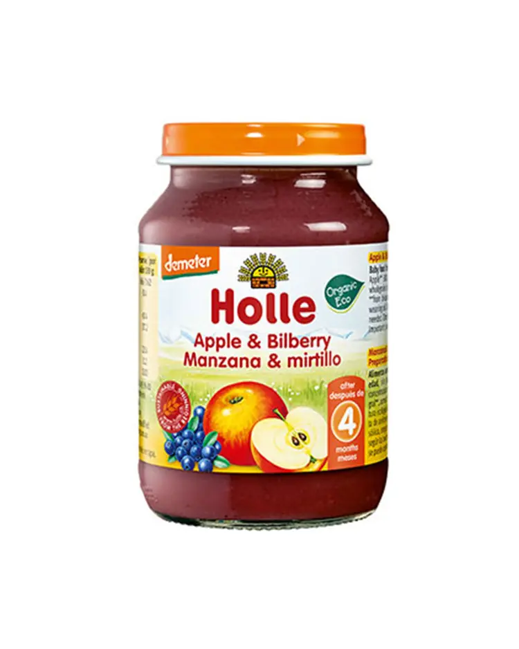 Holle Kašica od jabuke i borovnice