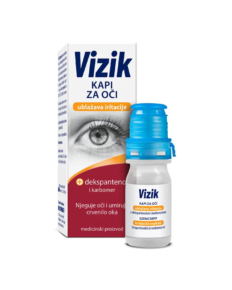 Vizik kapi za oči za ublažavanje iritacija 10 ml
