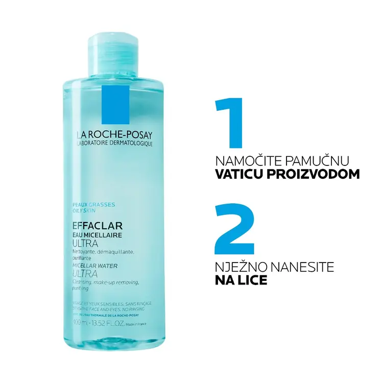 Effaclar micelarna voda - masna i osjetljiva koža, 200 ml