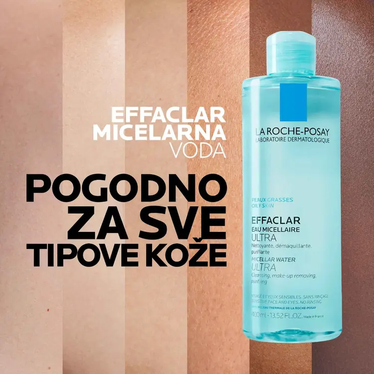 Effaclar micelarna voda - masna i osjetljiva koža, 200 ml